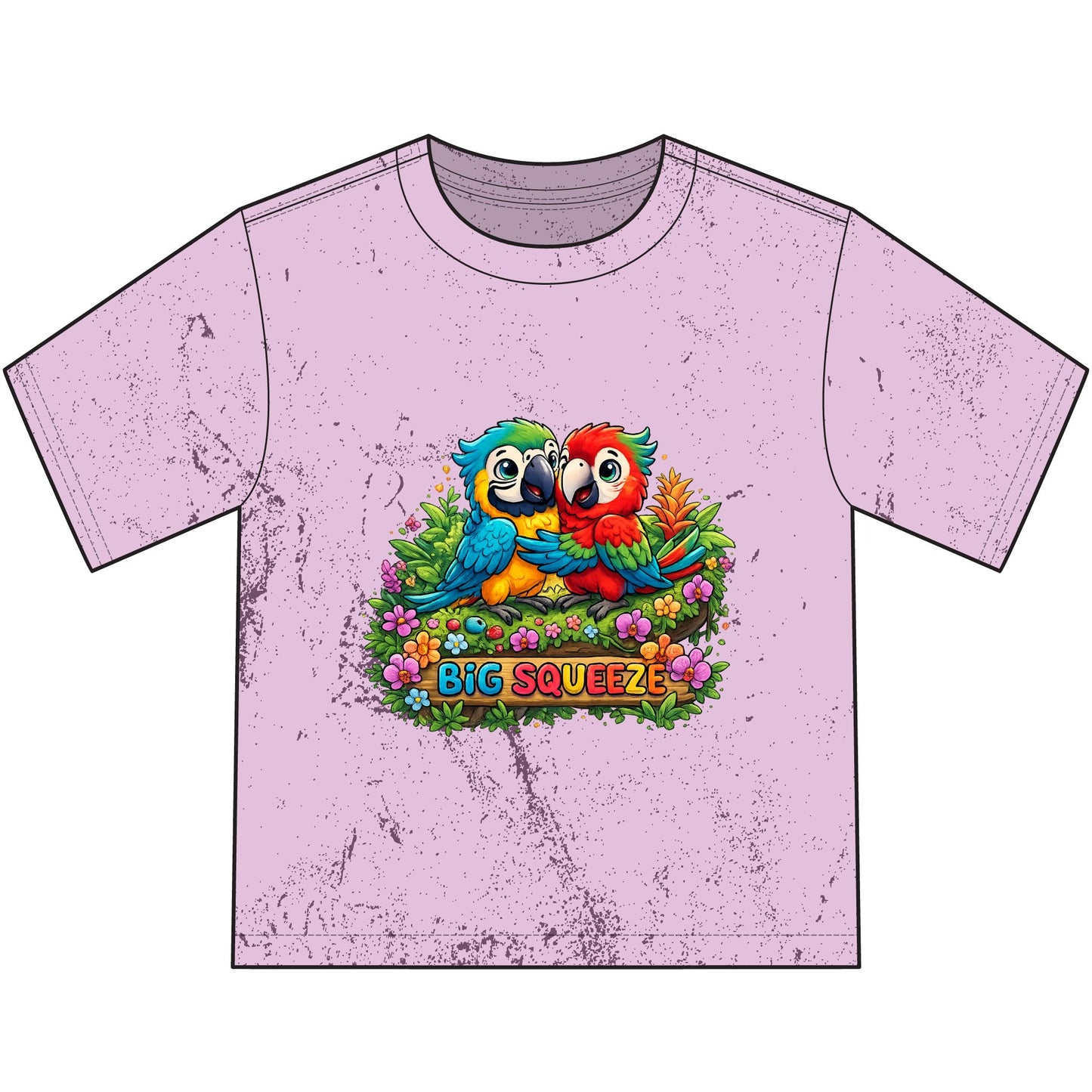 Big Squeeze Macaw Heavyweight Color Blast Youth T-Shirt