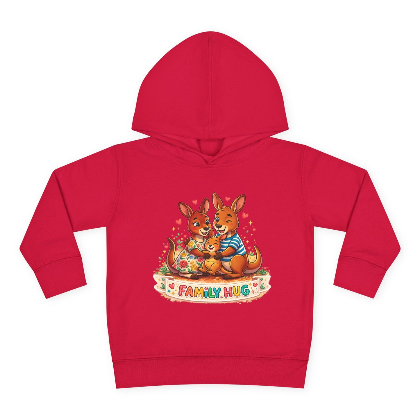 Family Hug Kangaroo Toddler Pullover Fleece Hoodie