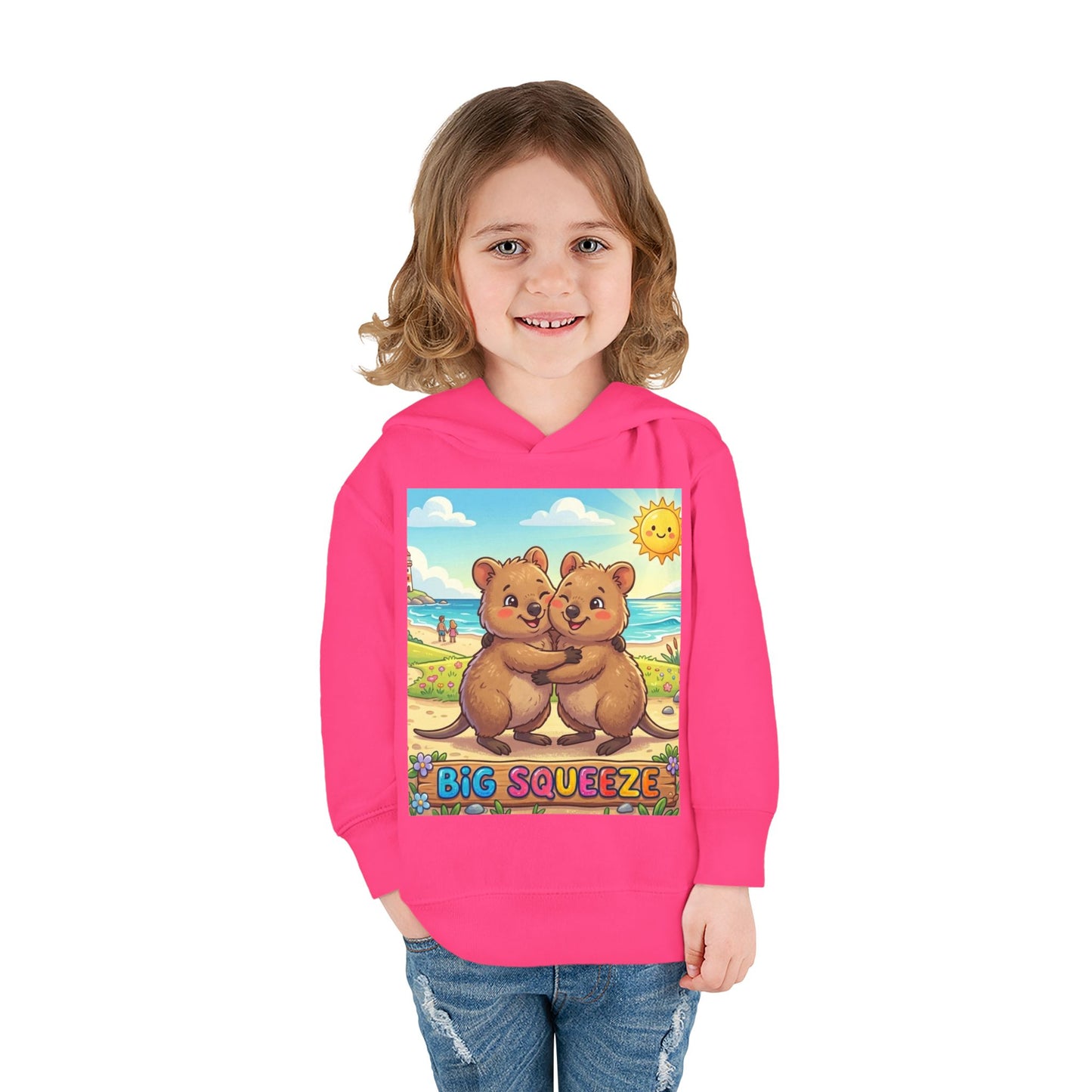 Big Squeeze Quokka Toddler Pullover Fleece Hoodie
