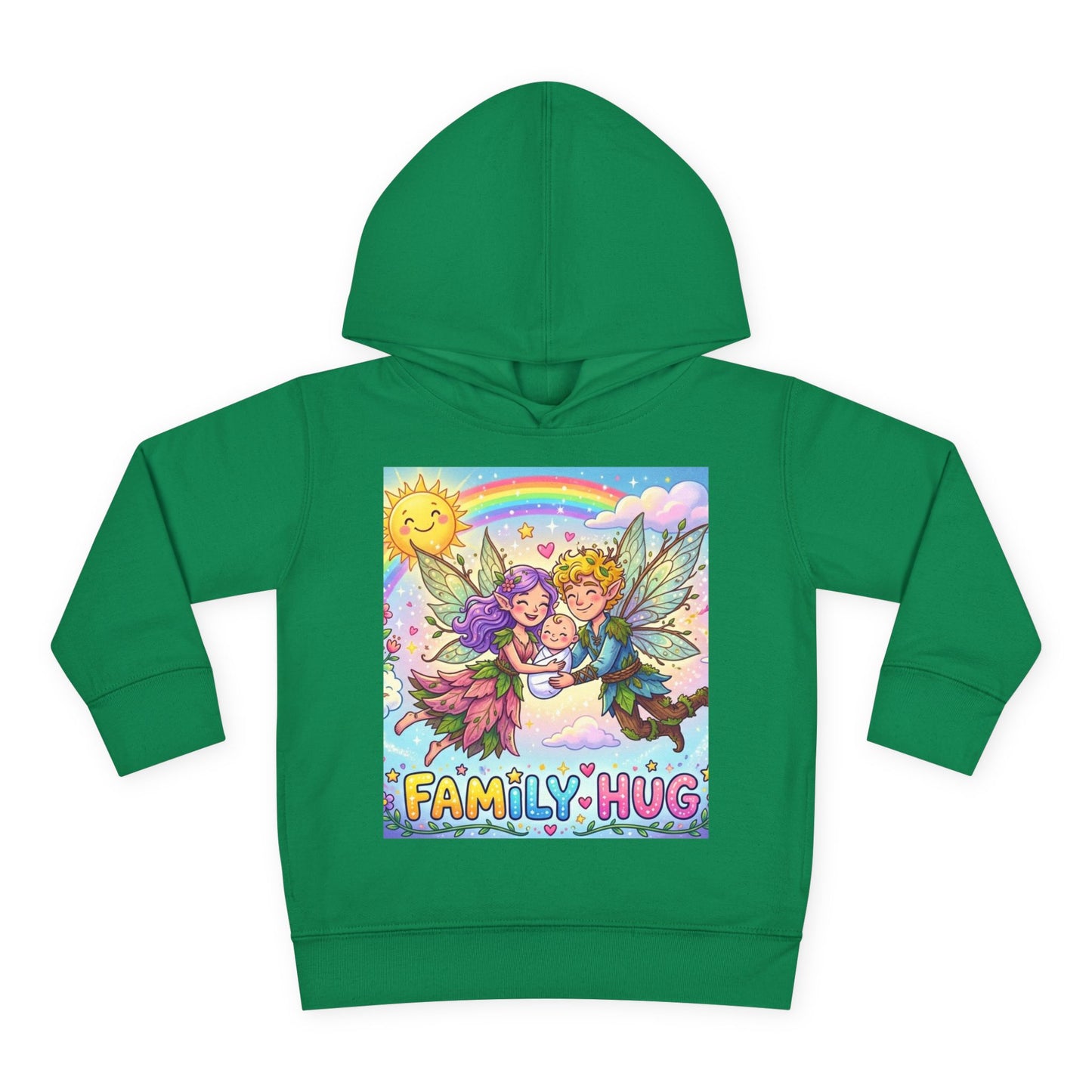 Family Hug Fairy Toddler Pullover Fleece Hoodie