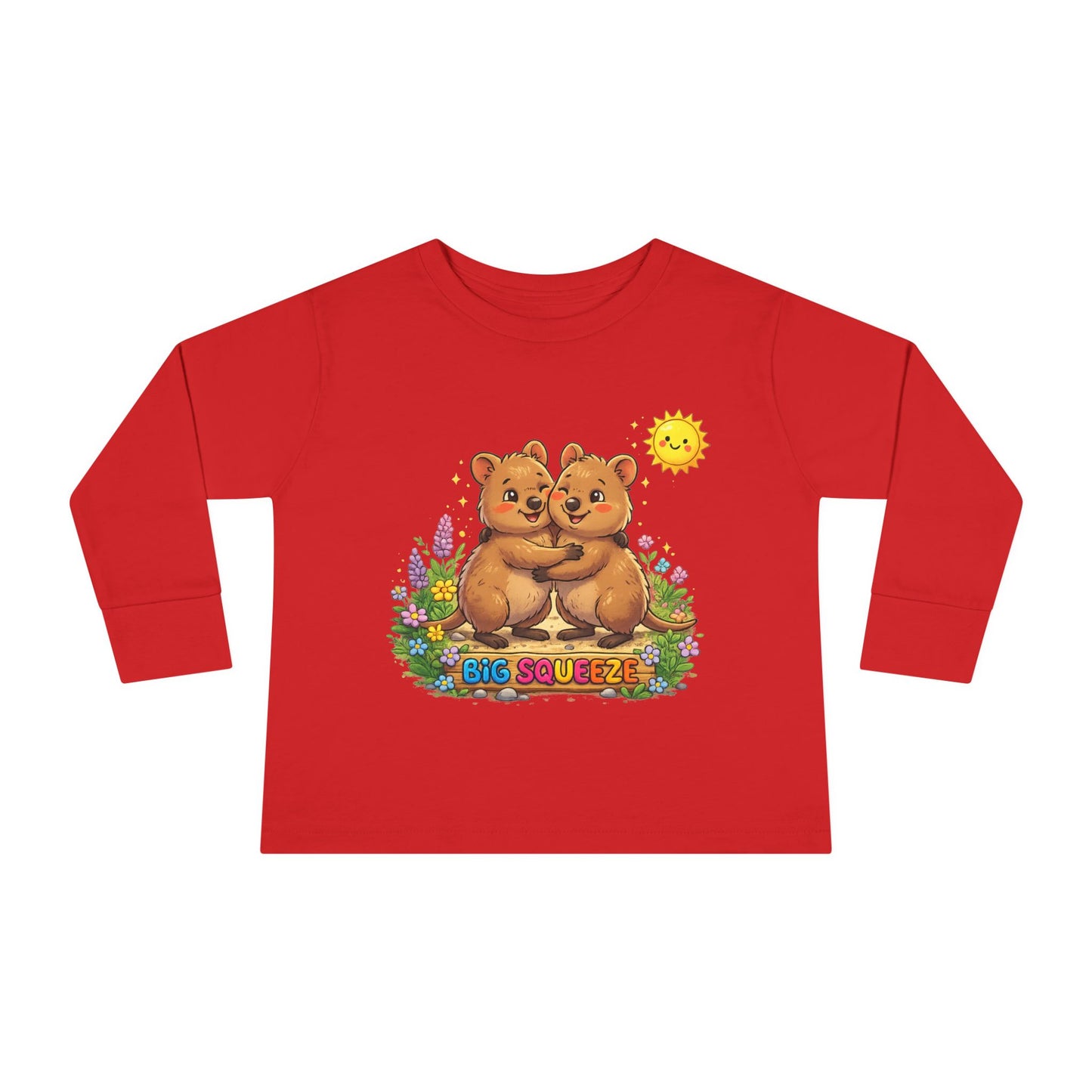 Big Squeeze Quokka Toddler Long Sleeve Tee