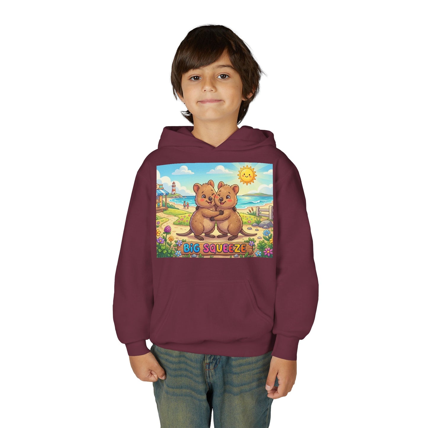Big Squeeze Quokka Youth Heavy Blend Hooded Sweatshirt