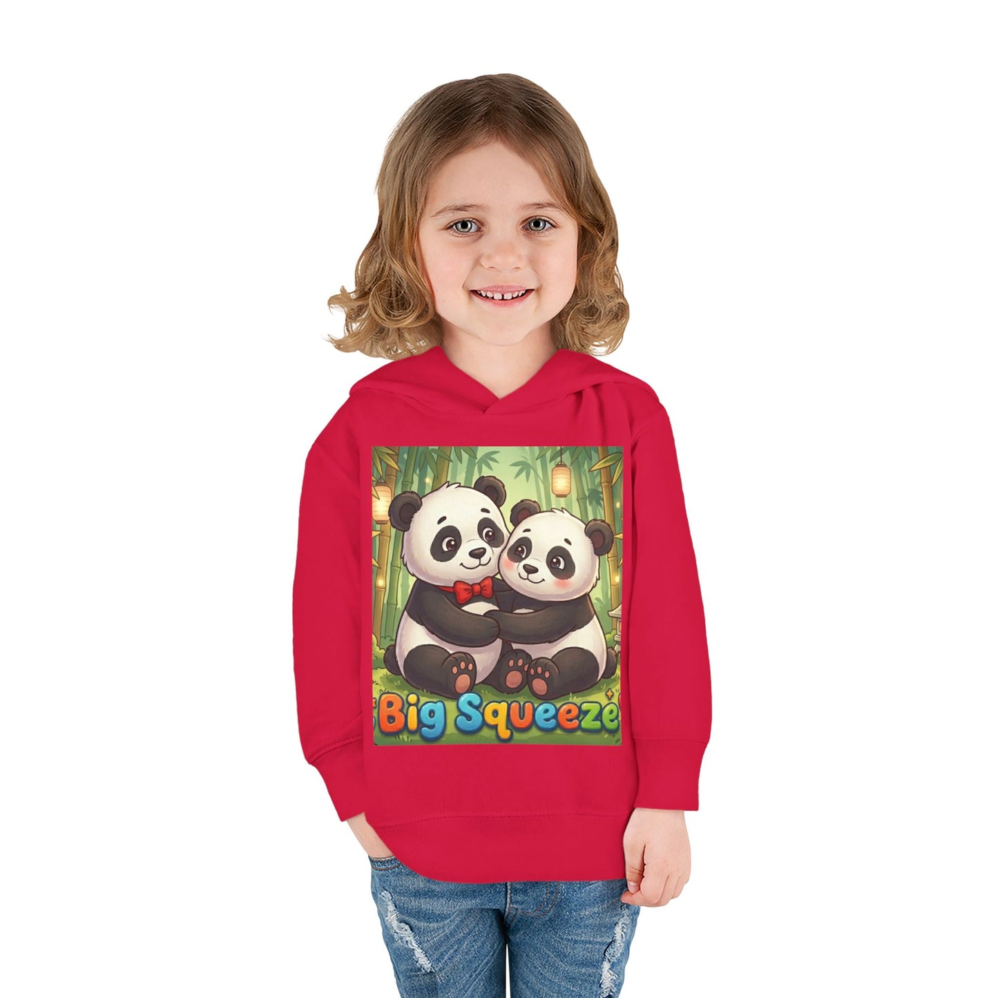 Big Squeeze Panda Toddler Pullover Fleece Hoodie