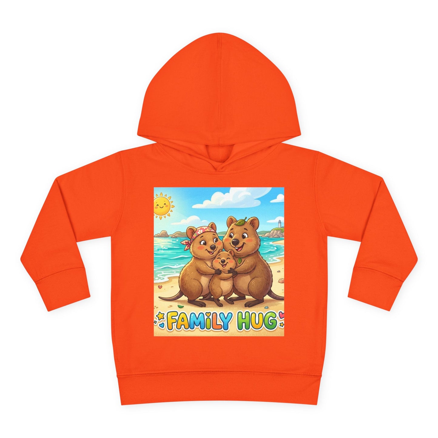 Family Hug Quokka Toddler Pullover Fleece Hoodie