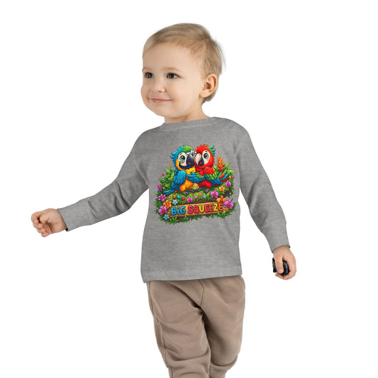 Big Squeeze Macaw Toddler Long Sleeve Tee