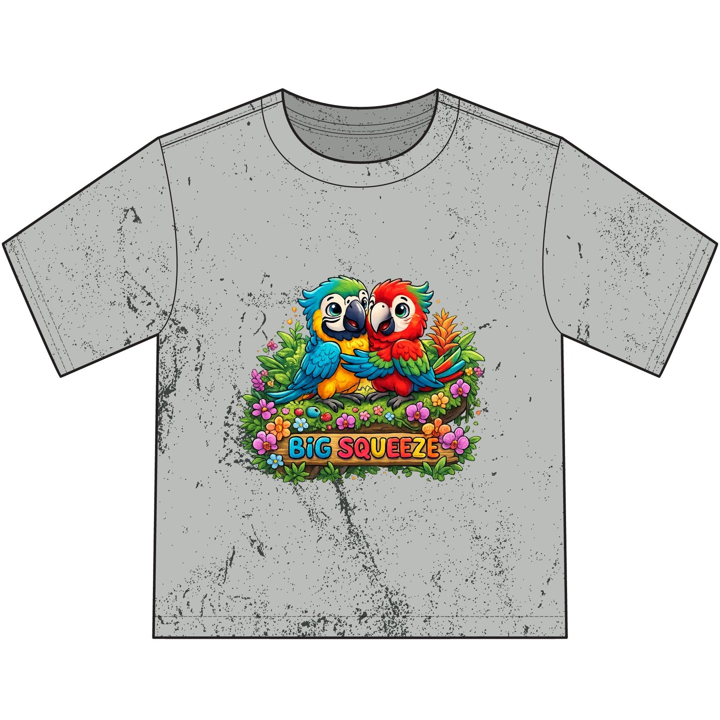 Big Squeeze Macaw Heavyweight Color Blast Youth T-Shirt