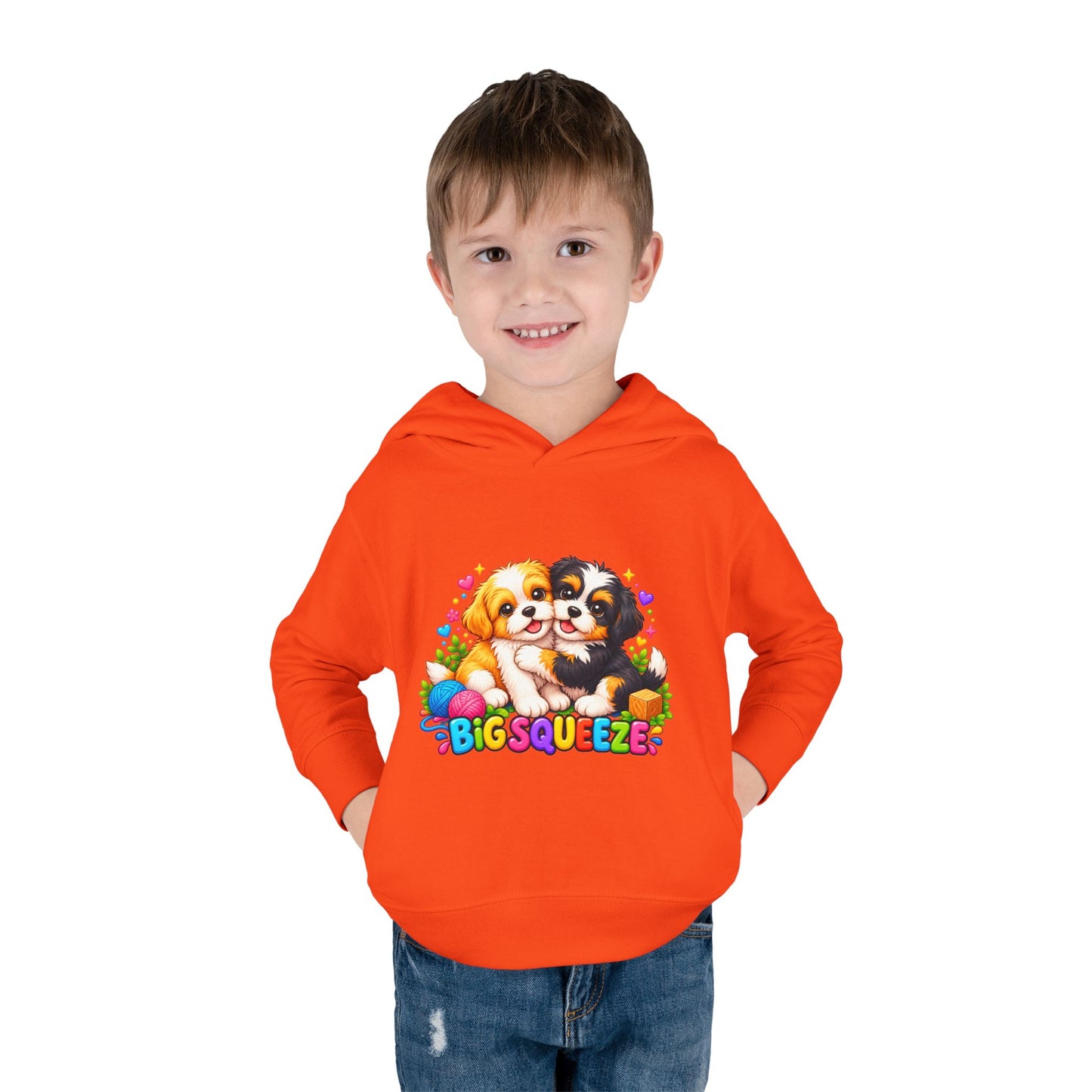 Big Squeeze Shih Tzu Toddler Pullover Fleece Hoodie