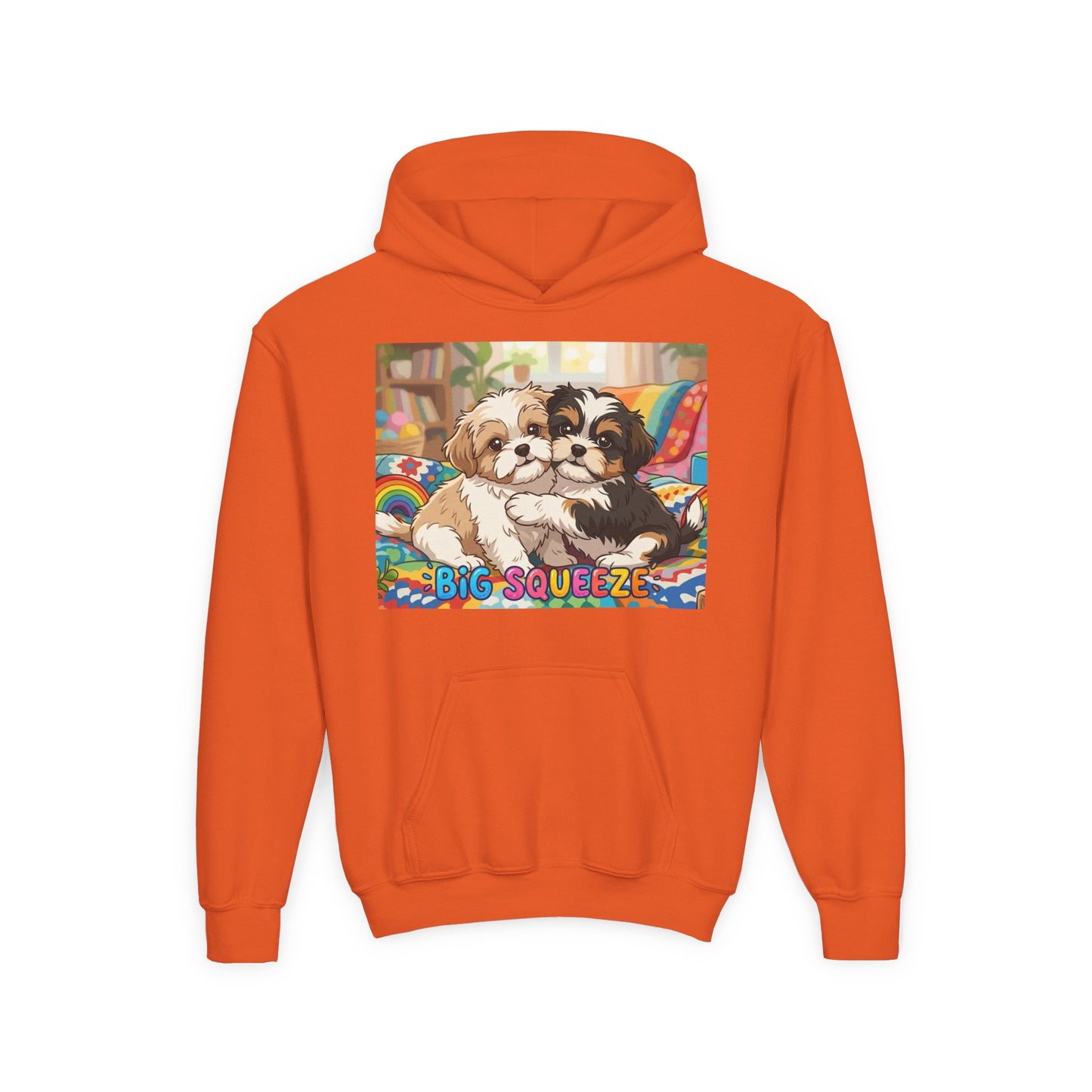 Big Squeeze Shih Tzu Youth Heavy Blend Hooded Sweatshirt