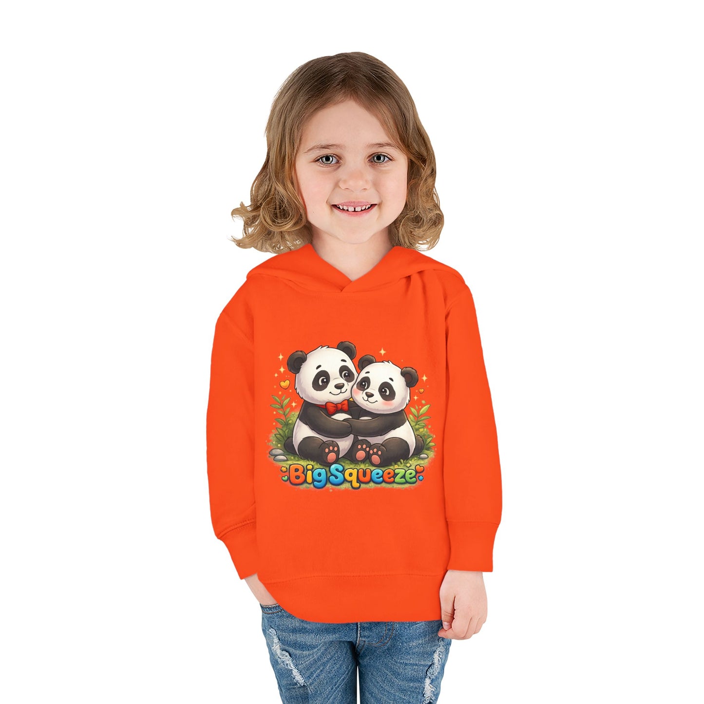 Big Squeeze Panda Toddler Pullover Fleece Hoodie
