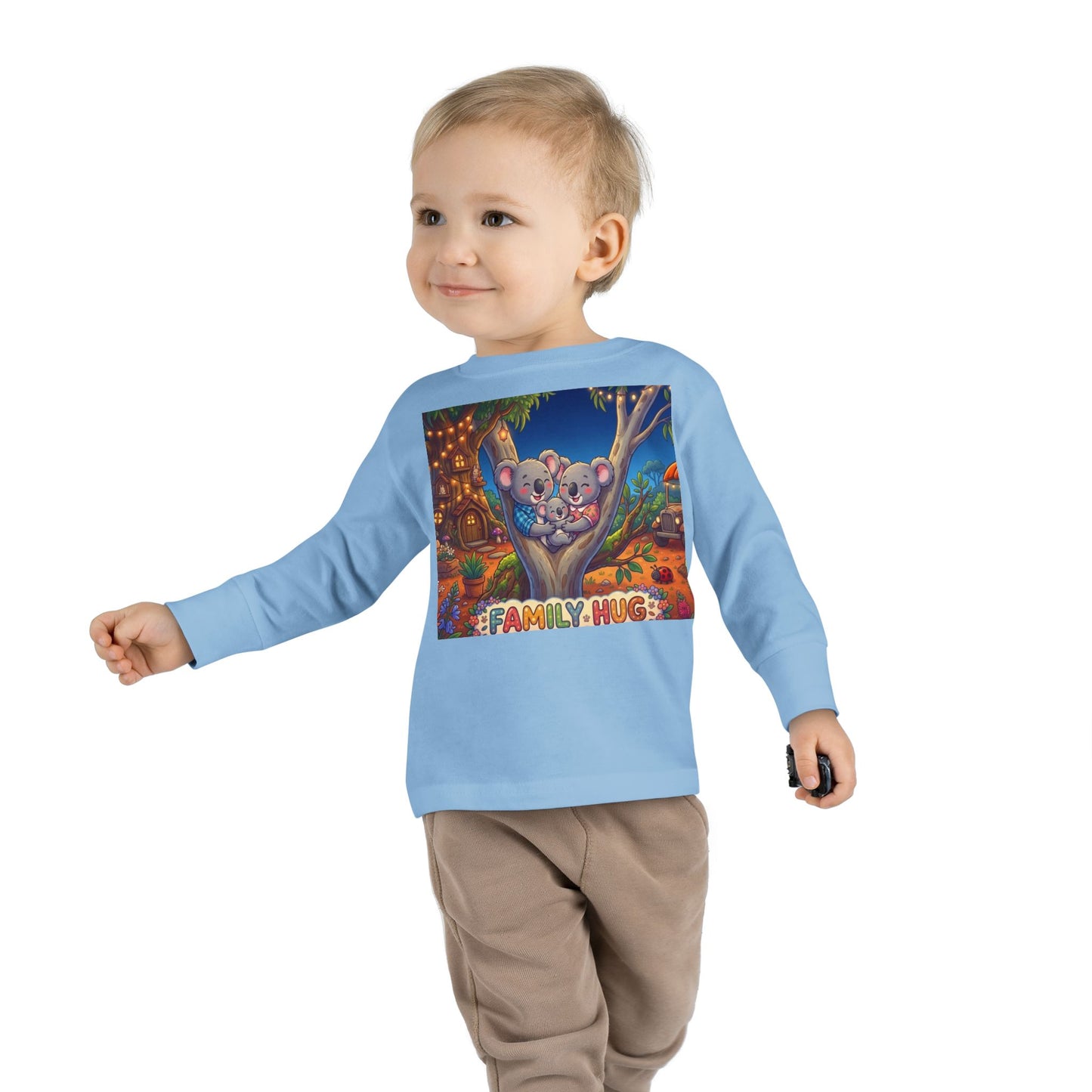 Family Hug Koala Toddler Long Sleeve Tee