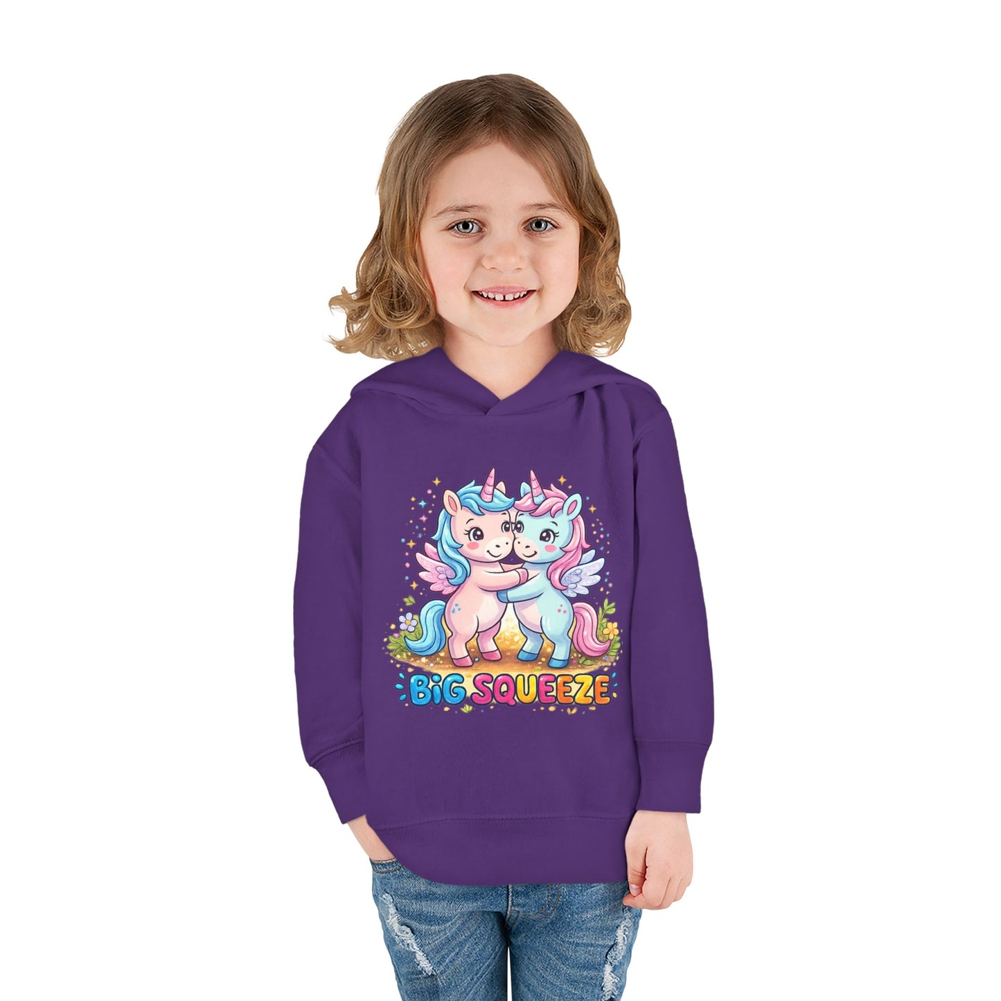 Big Squeeze Unicorn Toddler Pullover Fleece Hoodie