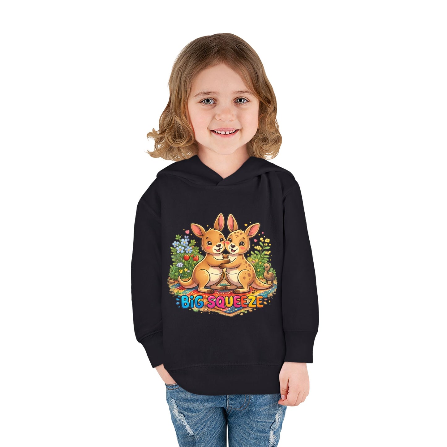 Big Squeeze Kangaroo Toddler Pullover Fleece Hoodie