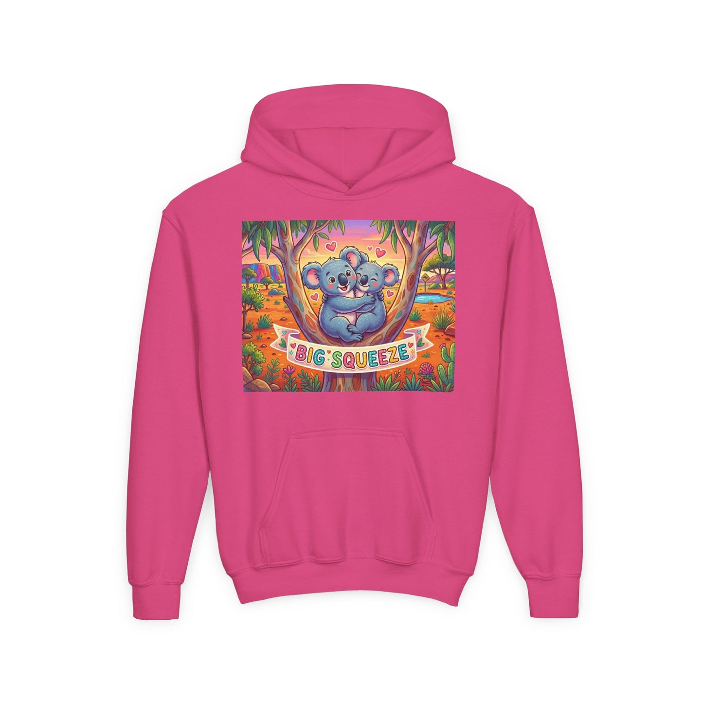 Big Squeeze Koala Youth Heavy Blend Hooded Sweatshirt