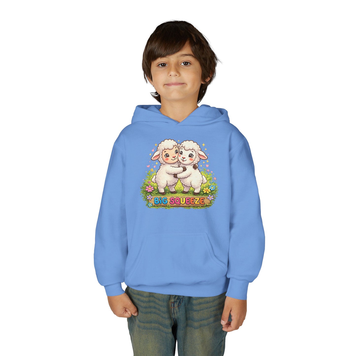 Big Squeeze Lamb Youth Heavy Blend Hooded Sweatshirt