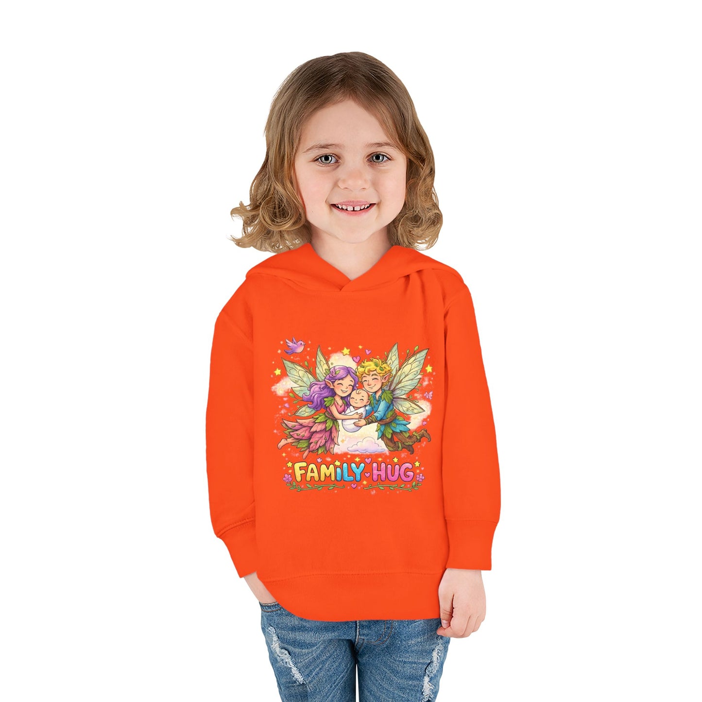 Family Hug Fairy Toddler Pullover Fleece Hoodie
