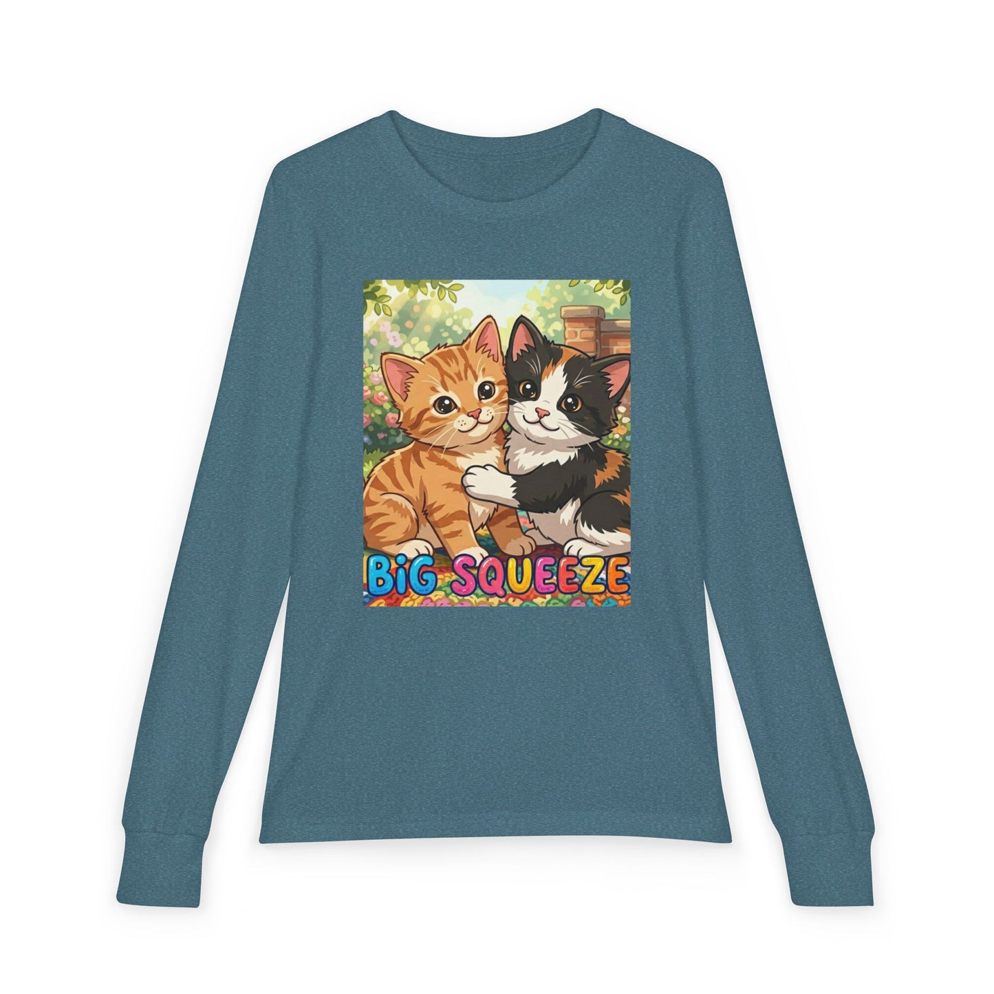 Big Squeeze Kitten Youth Jersey Long Sleeve Tee
