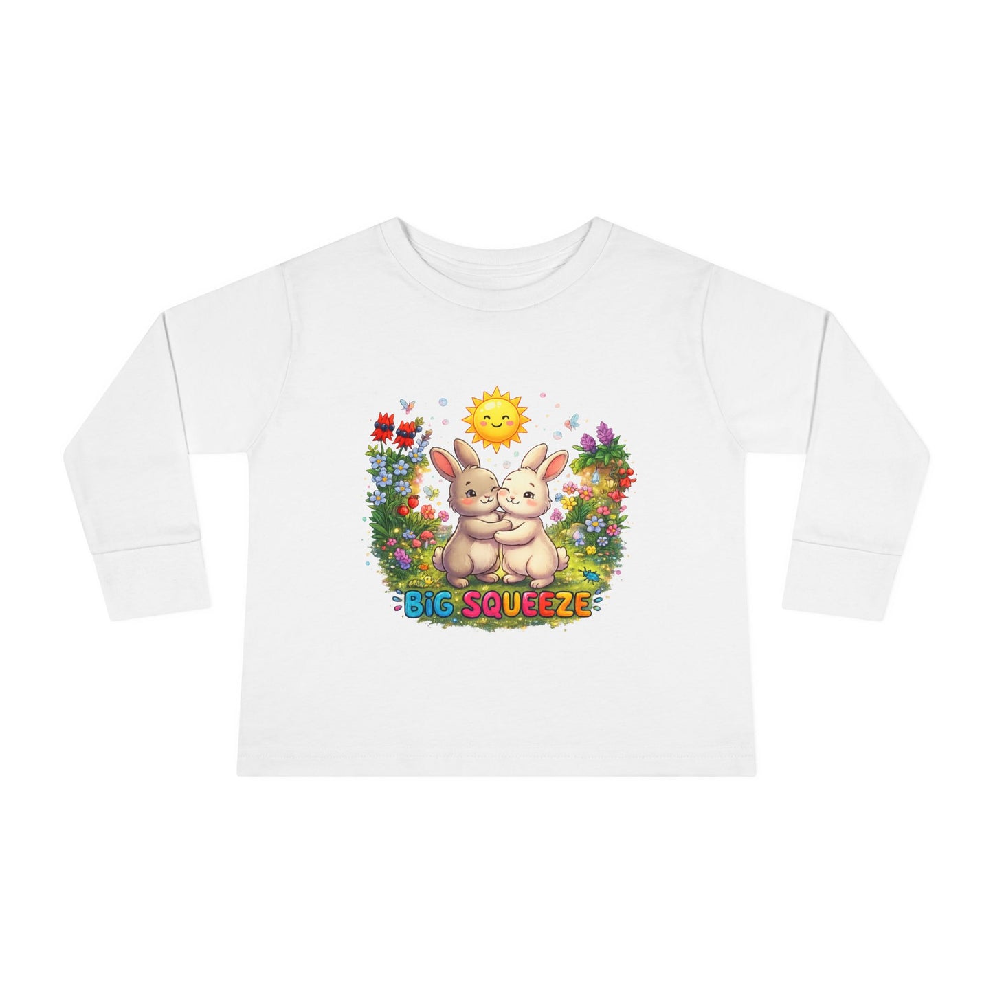 Big Squeeze Bunny Toddler Long Sleeve Tee