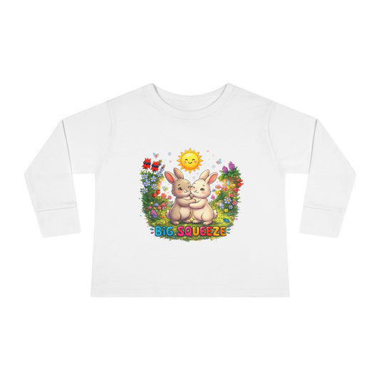 Big Squeeze Bunny Toddler Long Sleeve Tee
