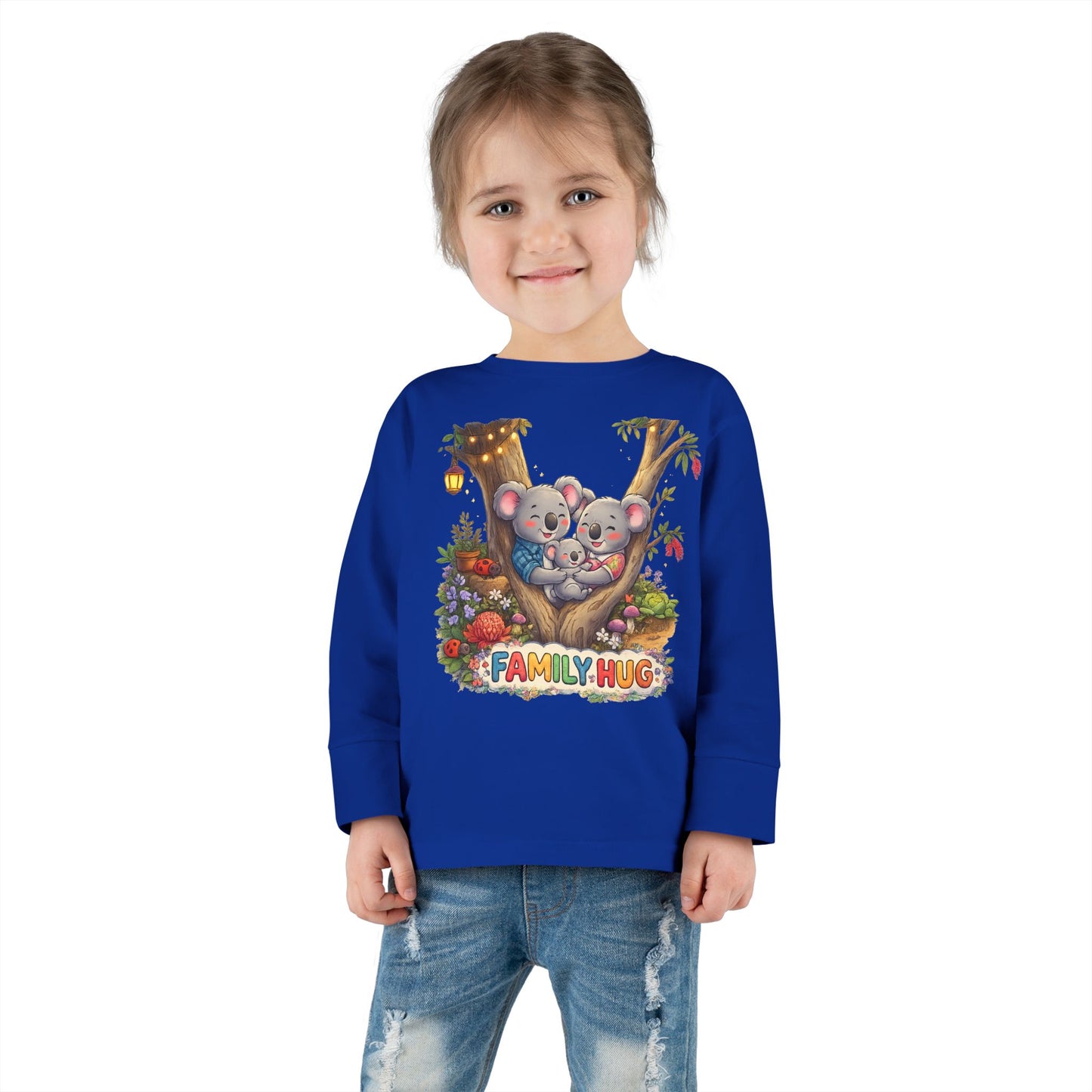 Family Hug Koala Toddler Long Sleeve Tee
