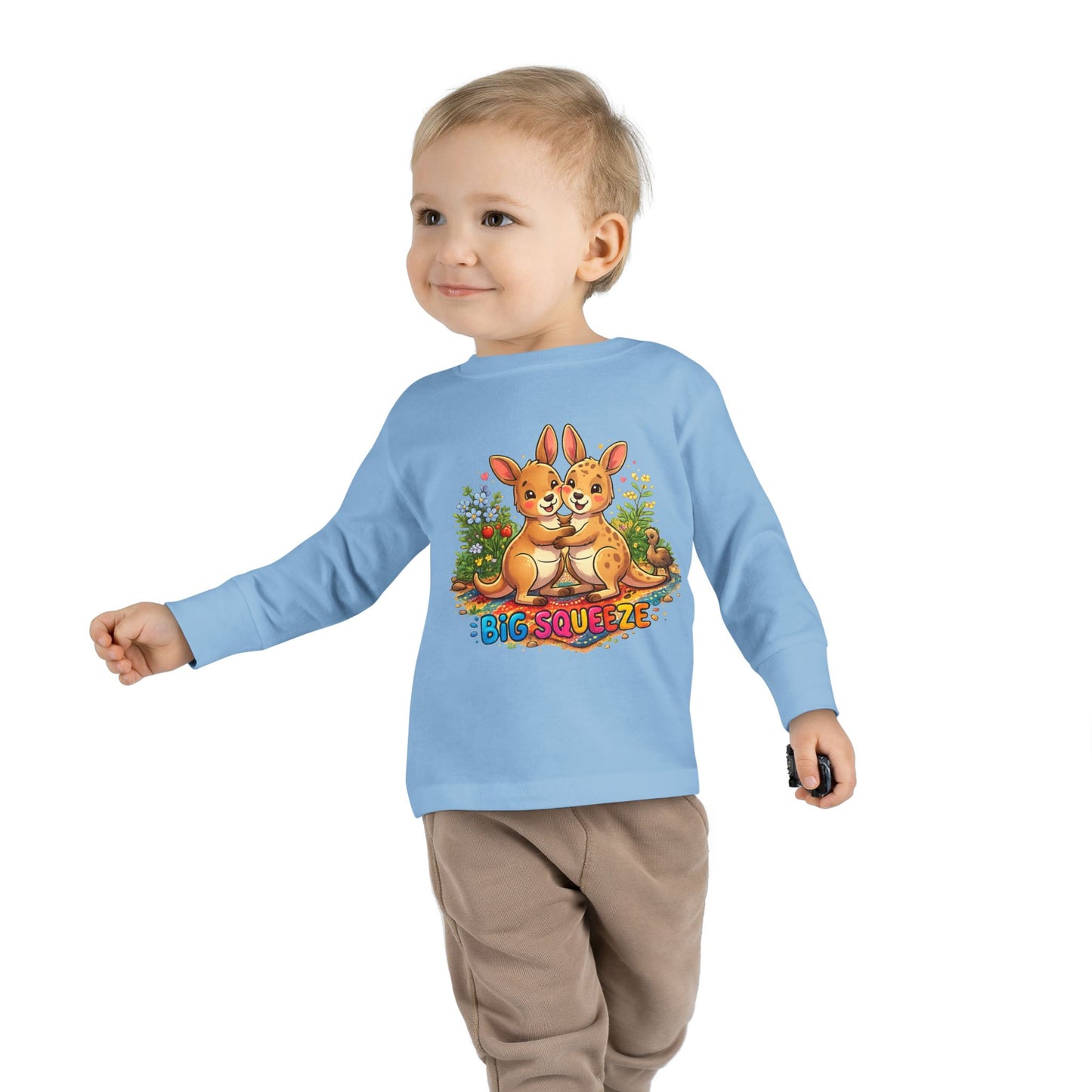Big Squeeze Kangaroo Toddler Long Sleeve Tee