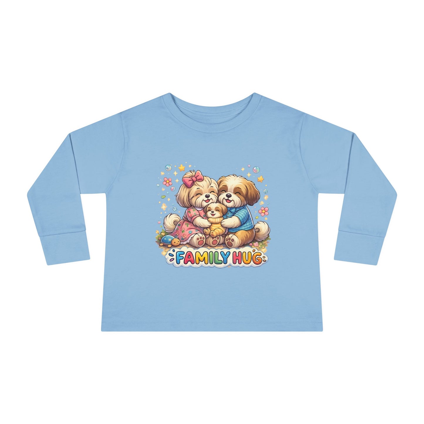 Family Hug Shih Tzu Toddler Long Sleeve Tee