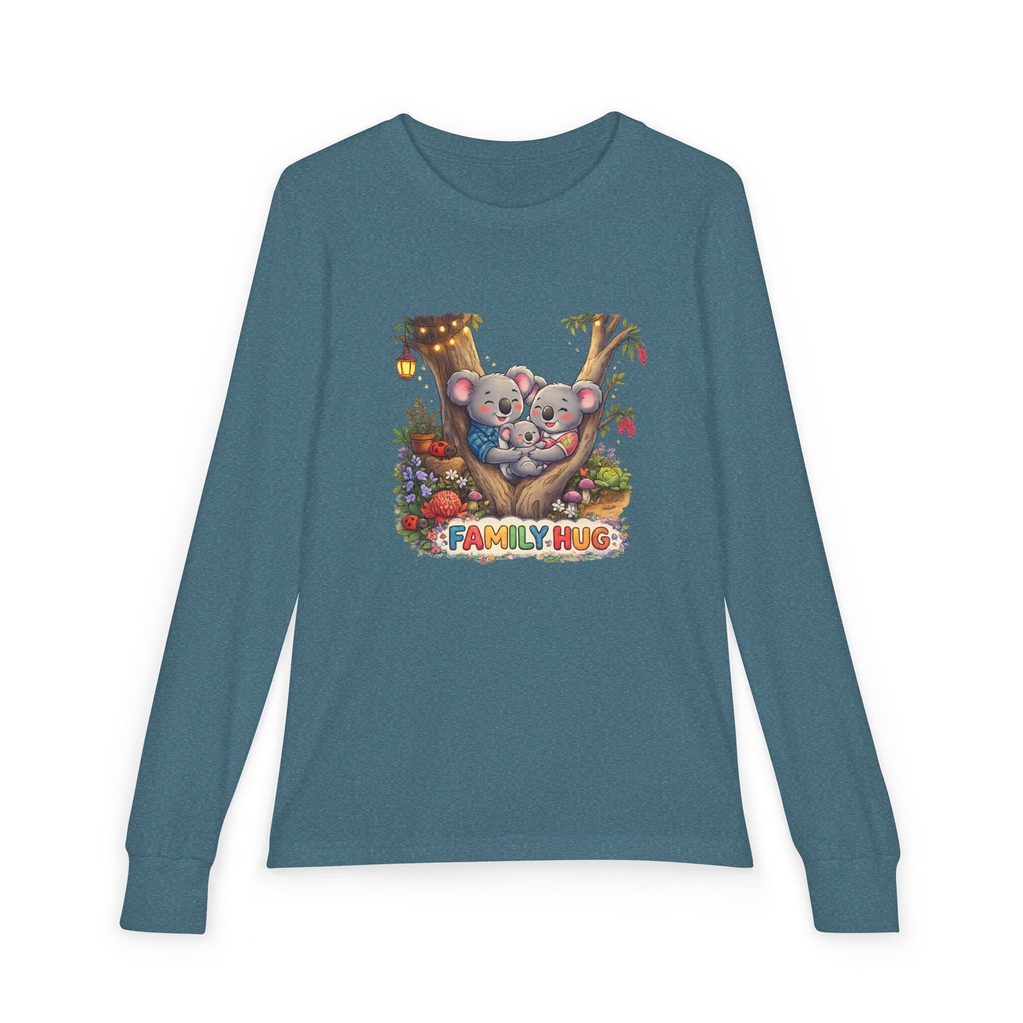 Family Hug Koala Youth Jersey Long Sleeve Tee