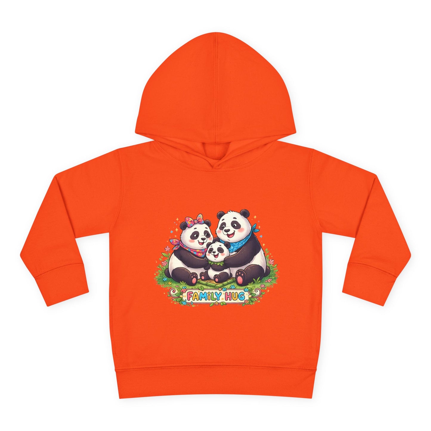Family Hug Panda Toddler Pullover Fleece Hoodie