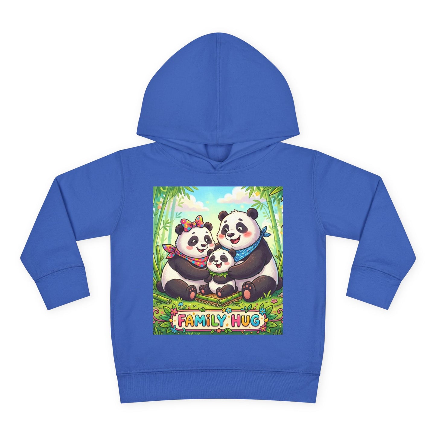 Family Hug Panda Toddler Pullover Fleece Hoodie