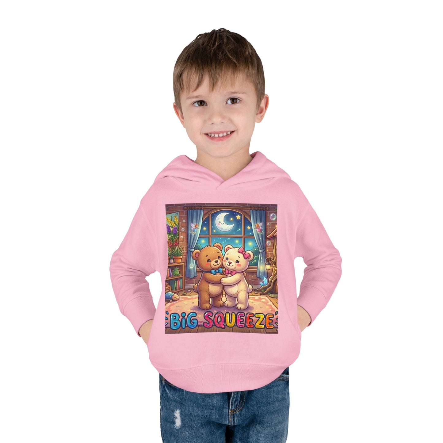 Big Squeeze Teddy Toddler Pullover Fleece Hoodie