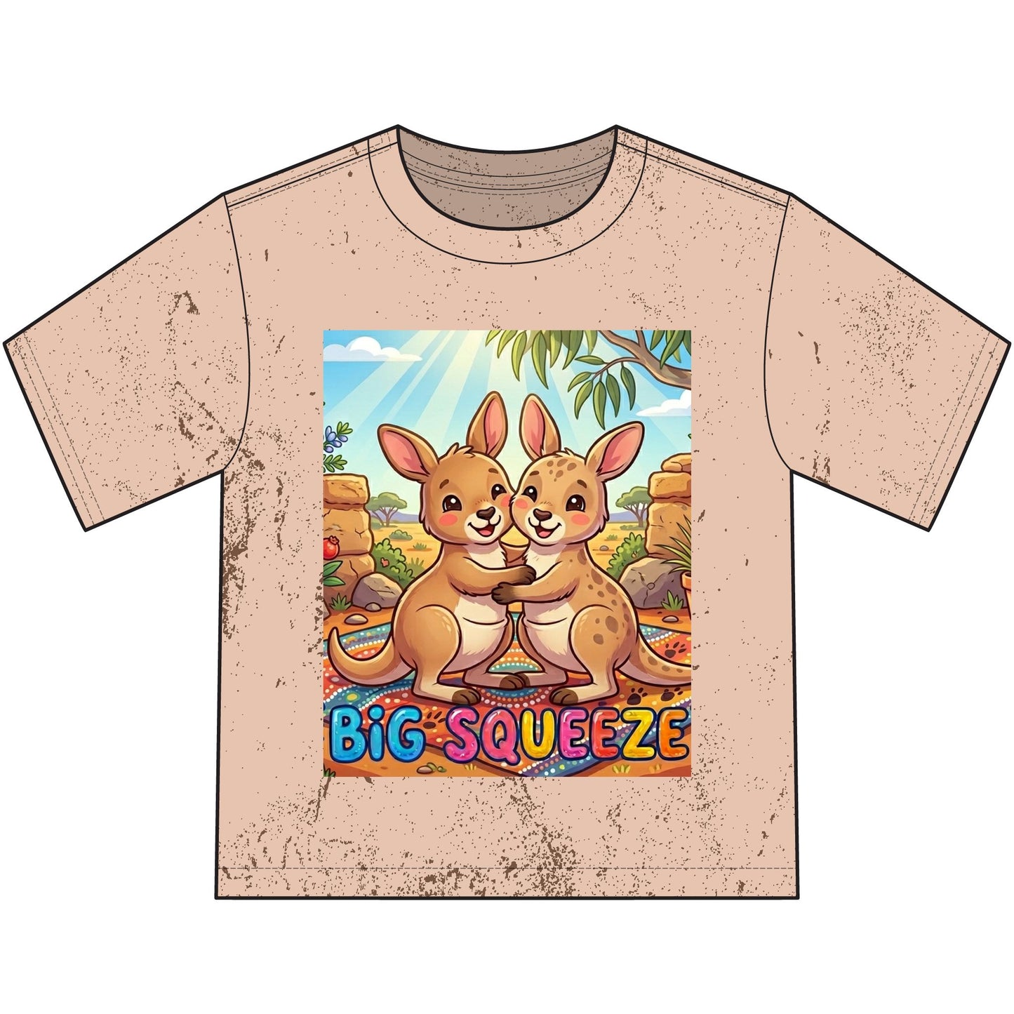 Big Squeeze Kangaroo Heavyweight Color Blast Youth T-Shirt