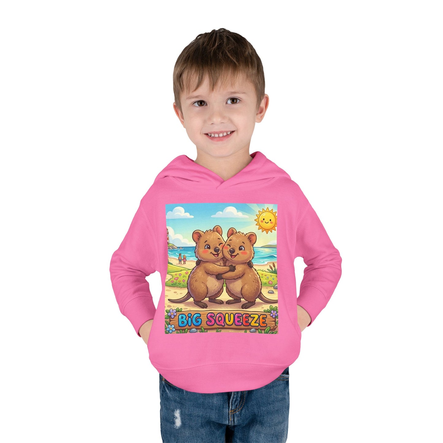 Big Squeeze Quokka Toddler Pullover Fleece Hoodie
