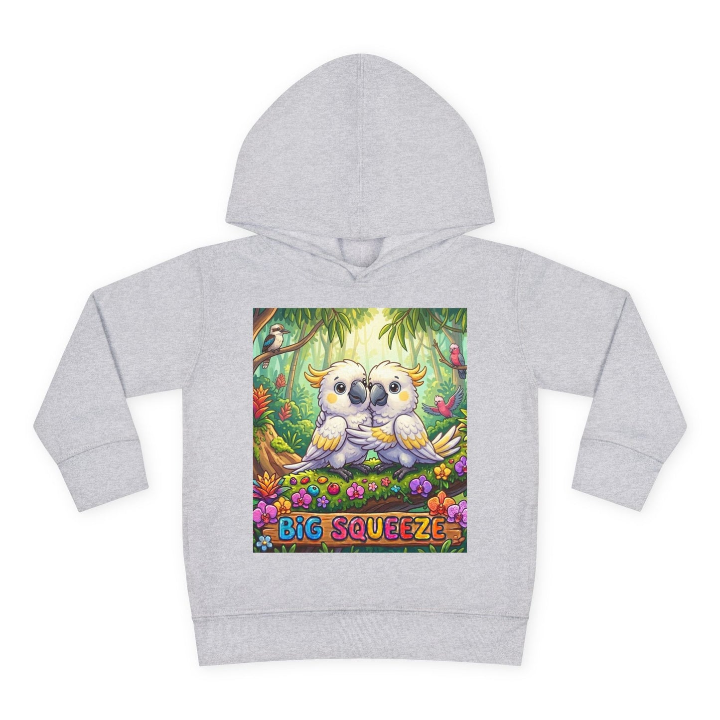 Big Squeeze Cockatoo Toddler Pullover Fleece Hoodie