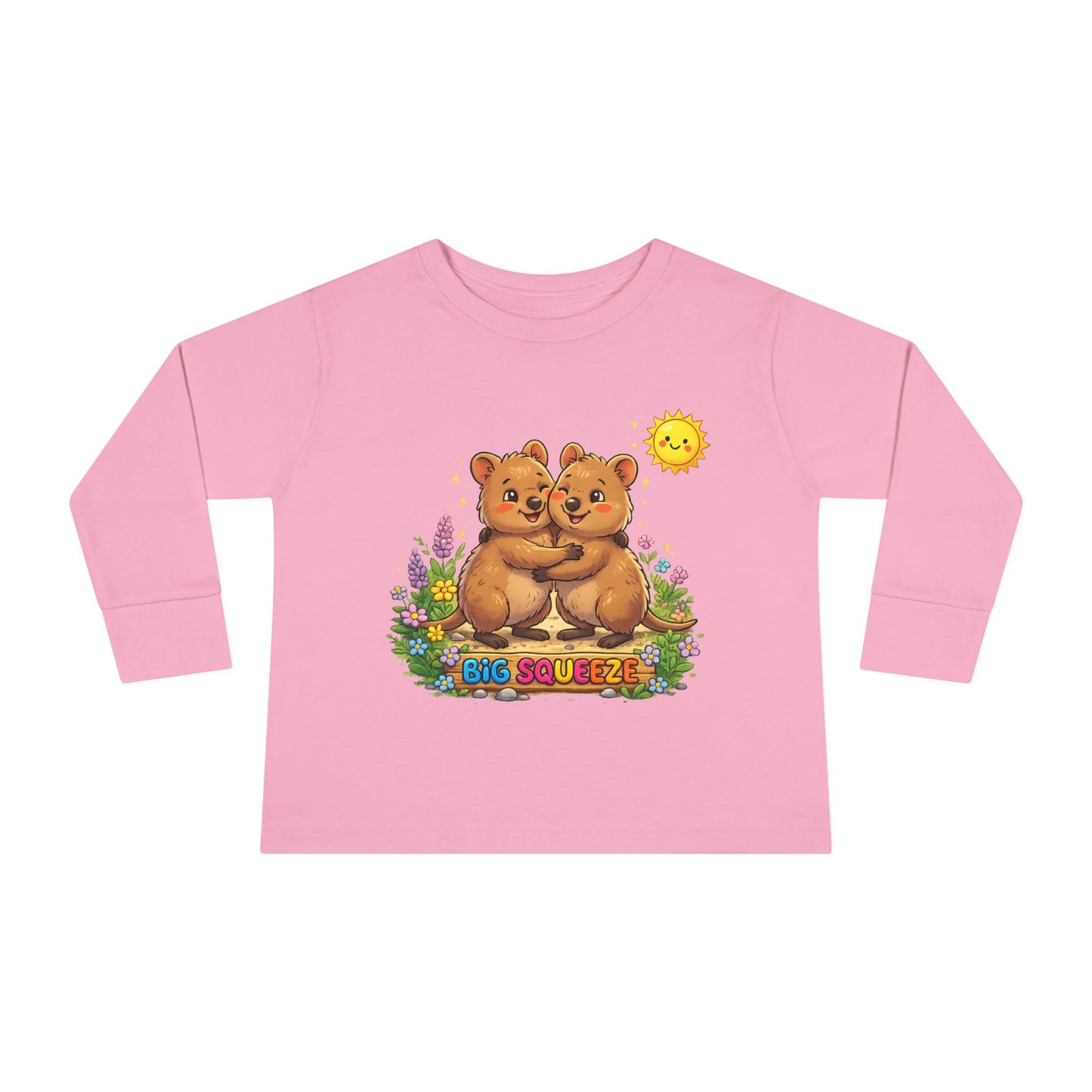 Big Squeeze Quokka Toddler Long Sleeve Tee