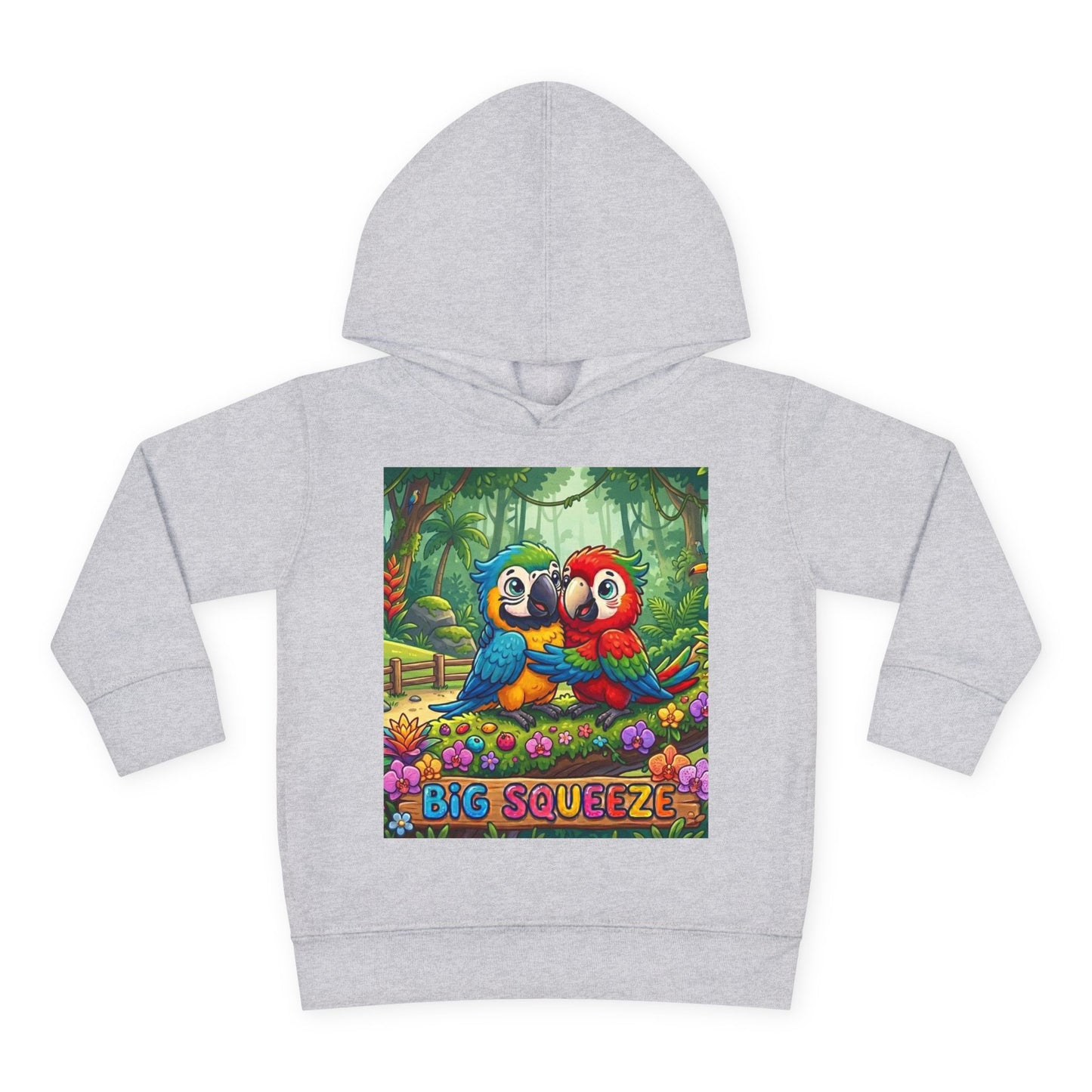 Big Squeeze Macaw Toddler Pullover Fleece Hoodie