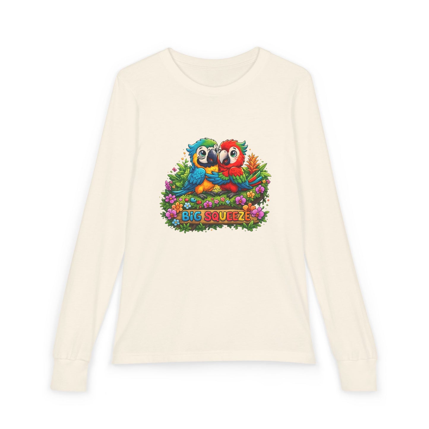 Big Squeeze Macaw Youth Jersey Long Sleeve Tee