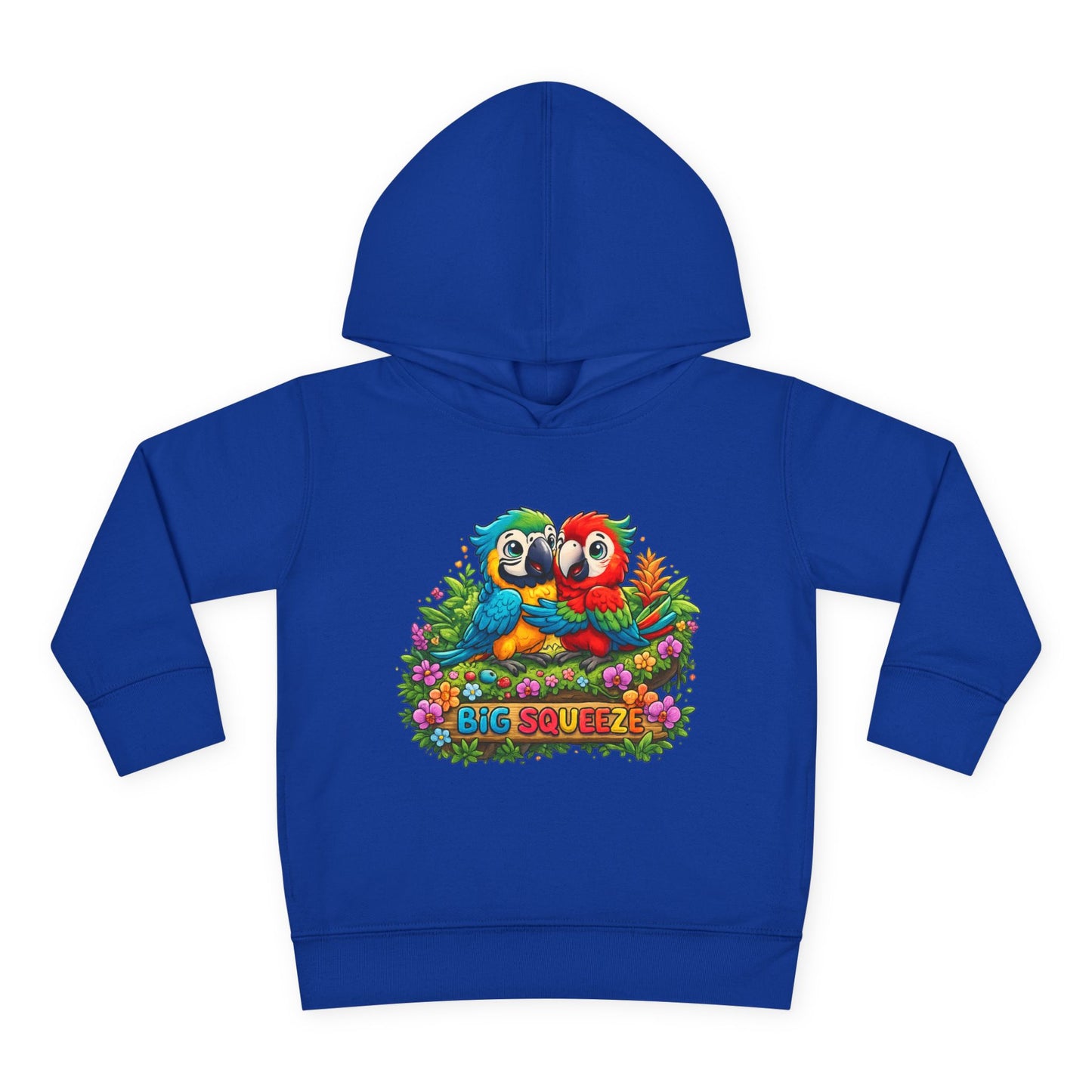 Big Squeeze Macaw Toddler Pullover Fleece Hoodie