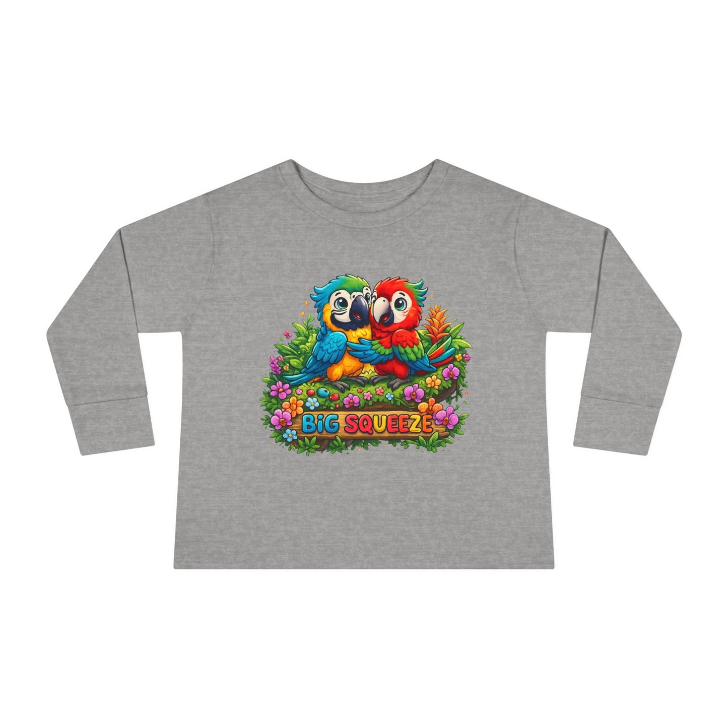 Big Squeeze Macaw Toddler Long Sleeve Tee