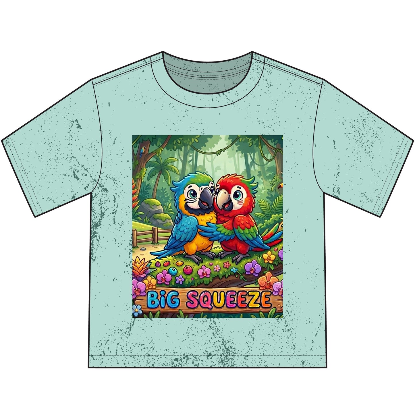 Big Squeeze Macaw Heavyweight Color Blast Youth T-Shirt