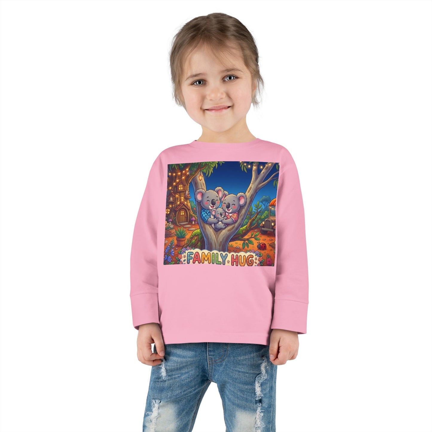 Family Hug Koala Toddler Long Sleeve Tee