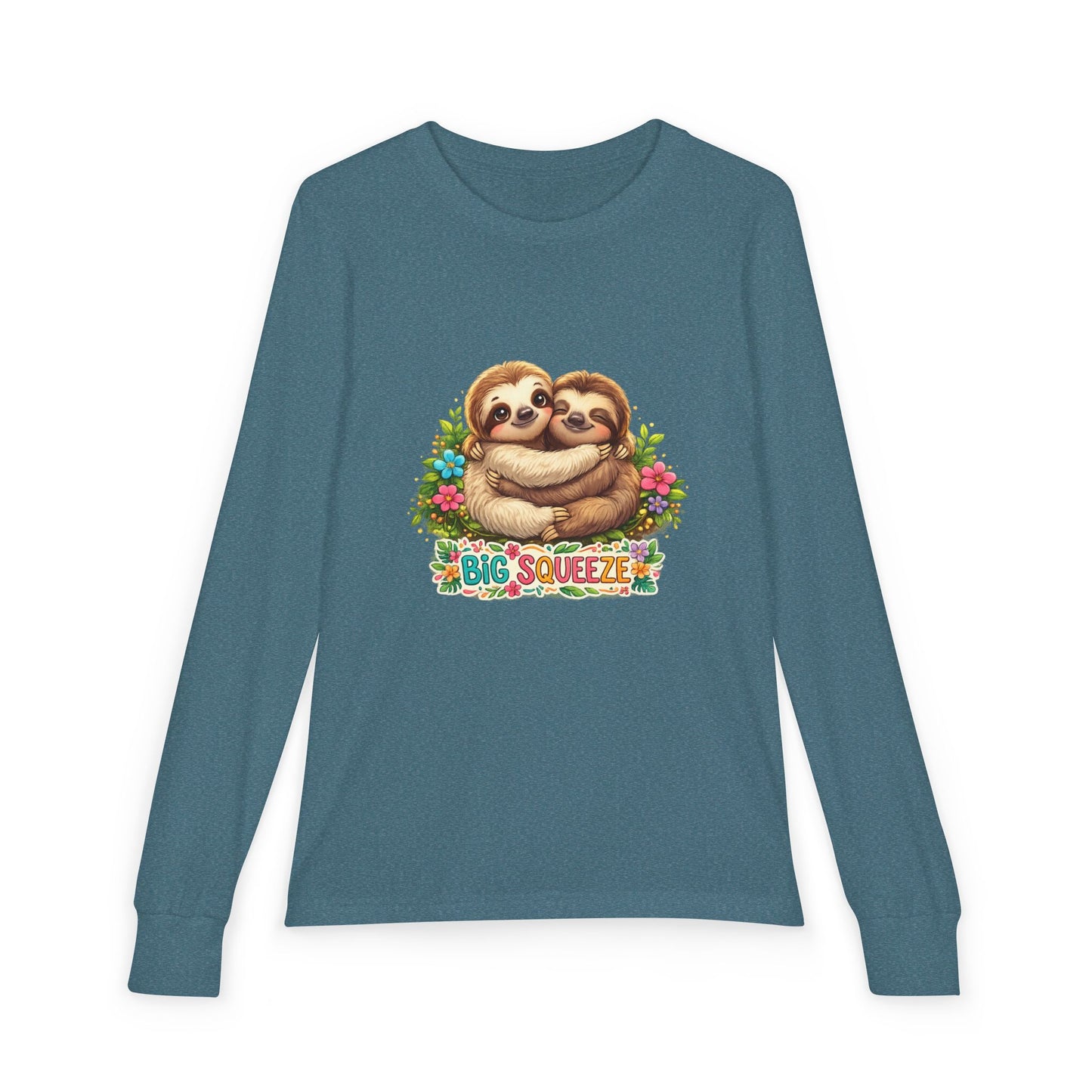Big Squeeze Sloth Youth Jersey Long Sleeve Tee