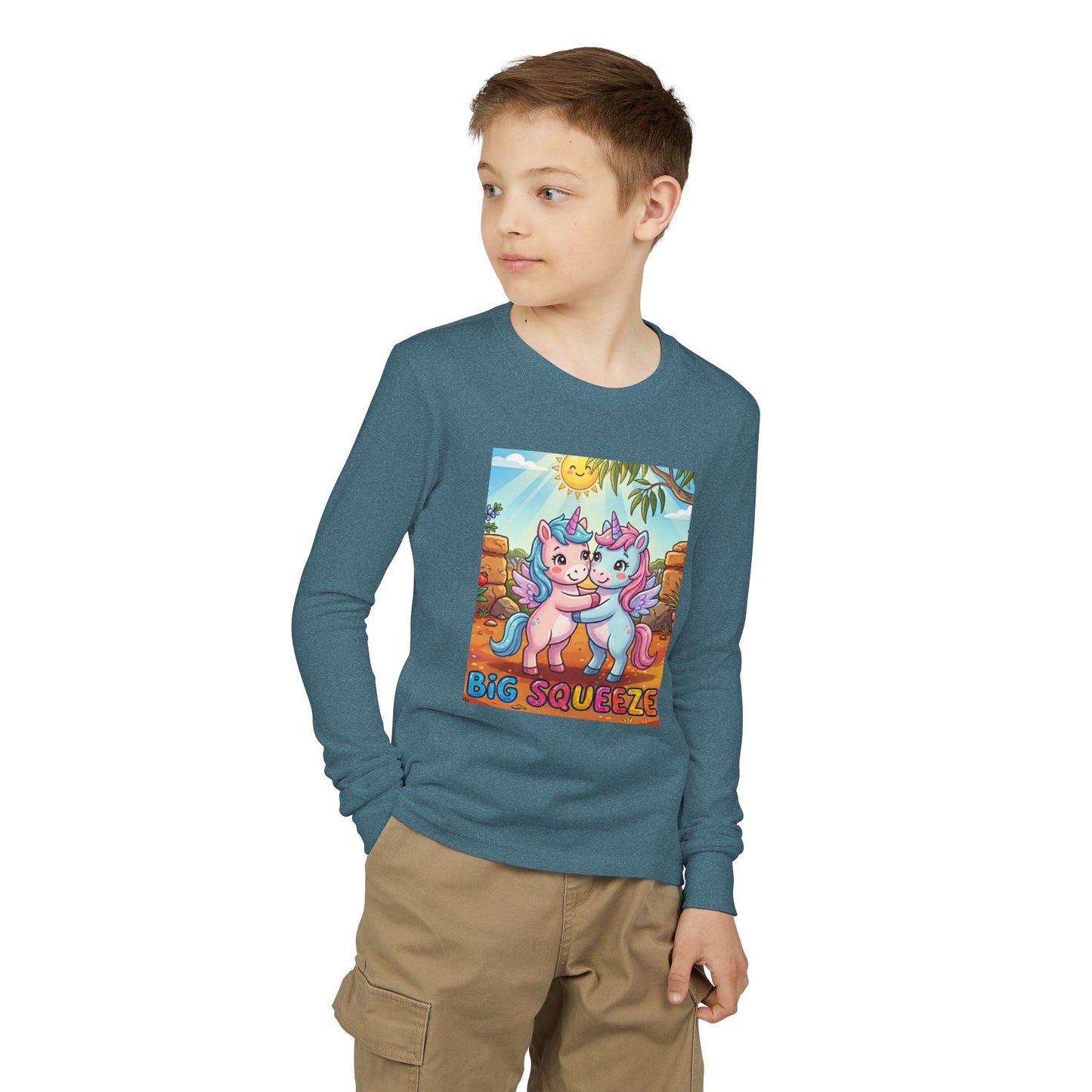 Big Squeeze Unicorn Youth Jersey Long Sleeve Tee