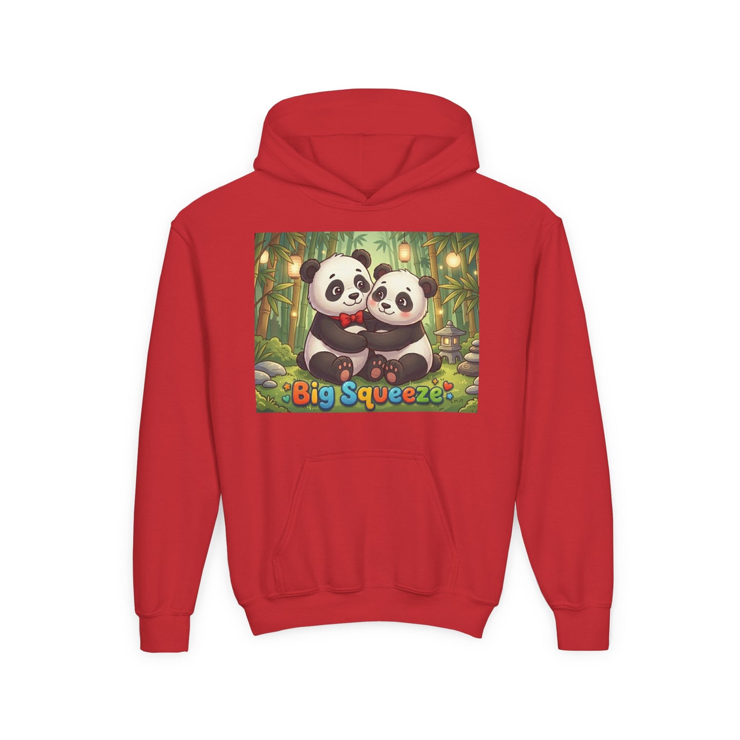 Big Squeeze Panda Youth Heavy Blend Hooded Sweatshirt