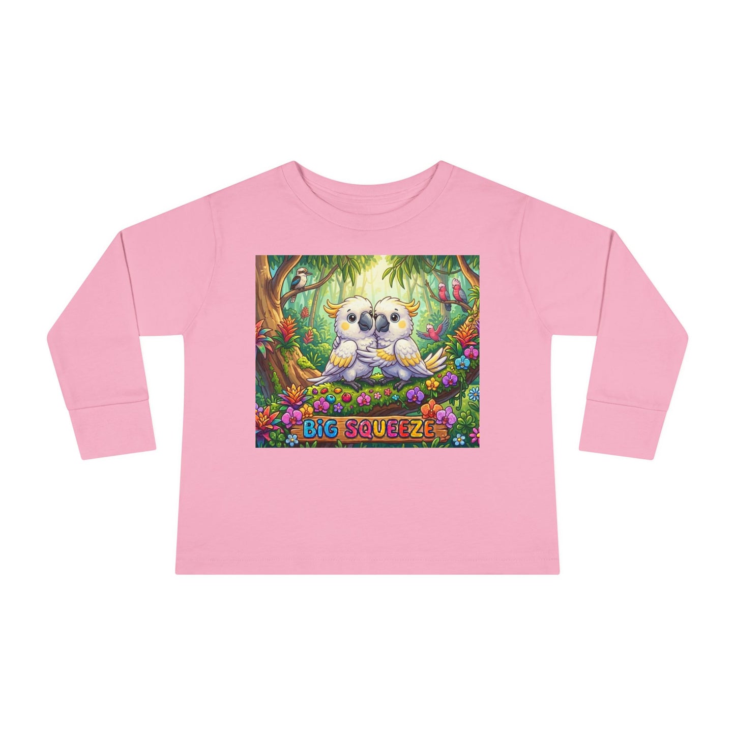 Big Squeeze Cockatoo Toddler Long Sleeve Tee