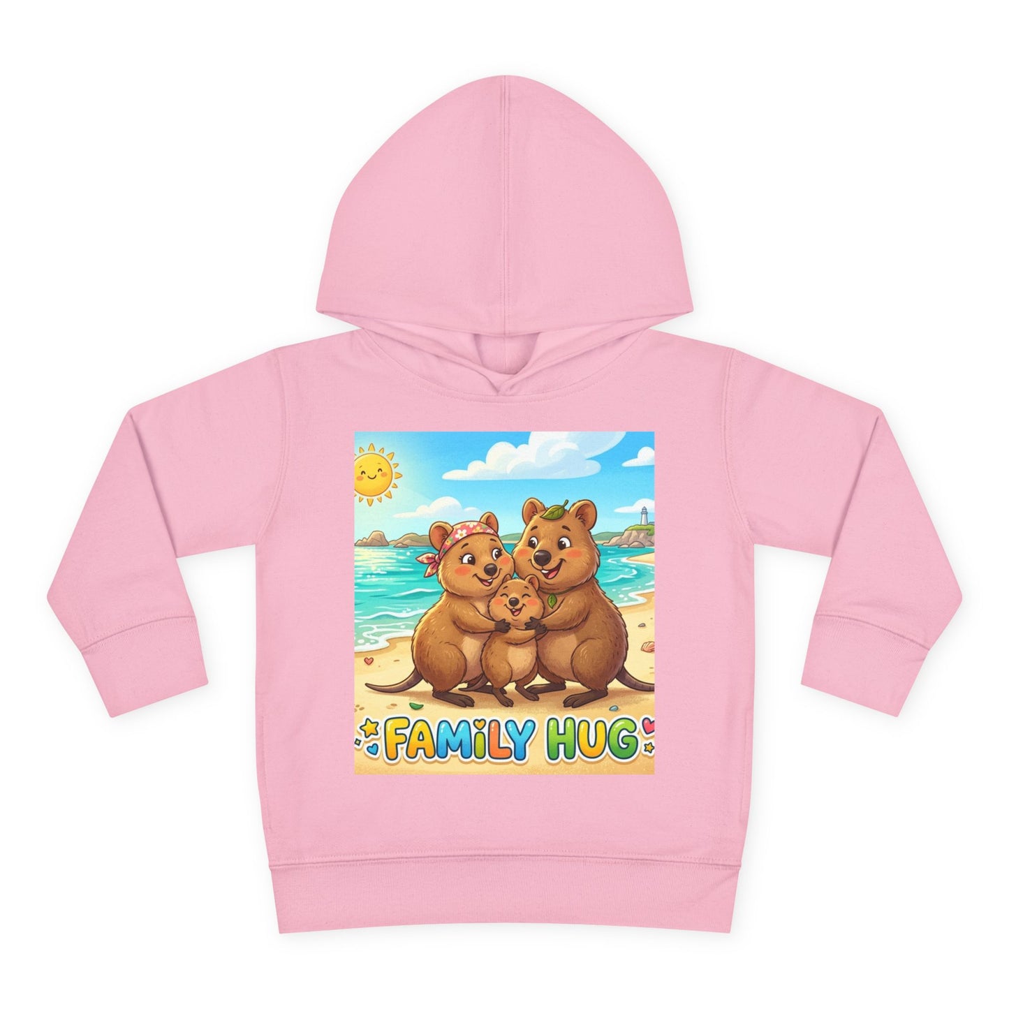 Family Hug Quokka Toddler Pullover Fleece Hoodie