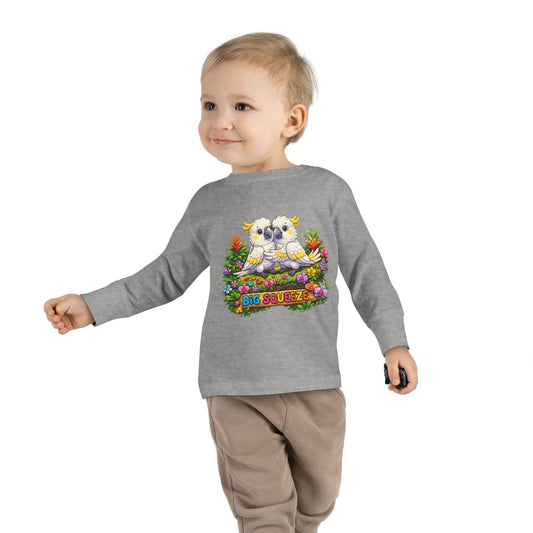 Big Squeeze Cockatoo Toddler Long Sleeve Tee