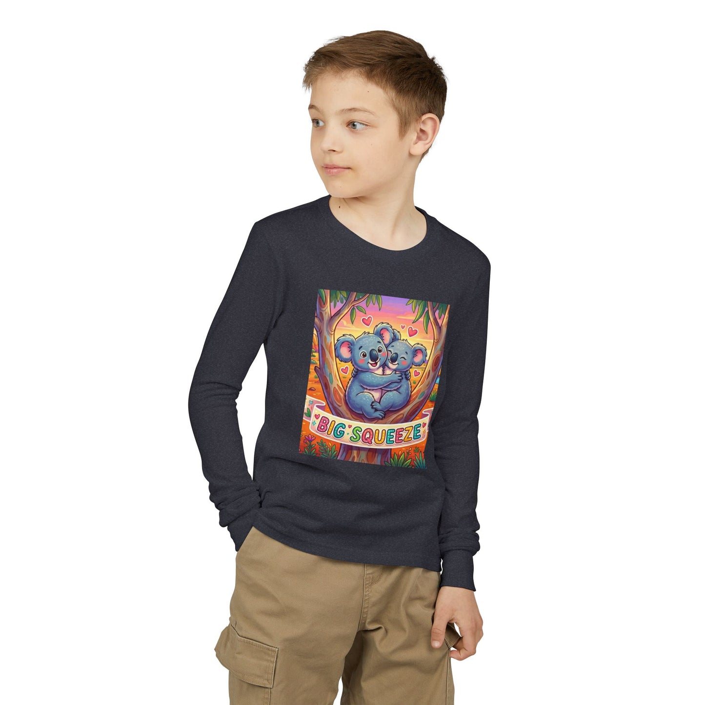 Big Squeeze Koala Youth Jersey Long Sleeve Tee