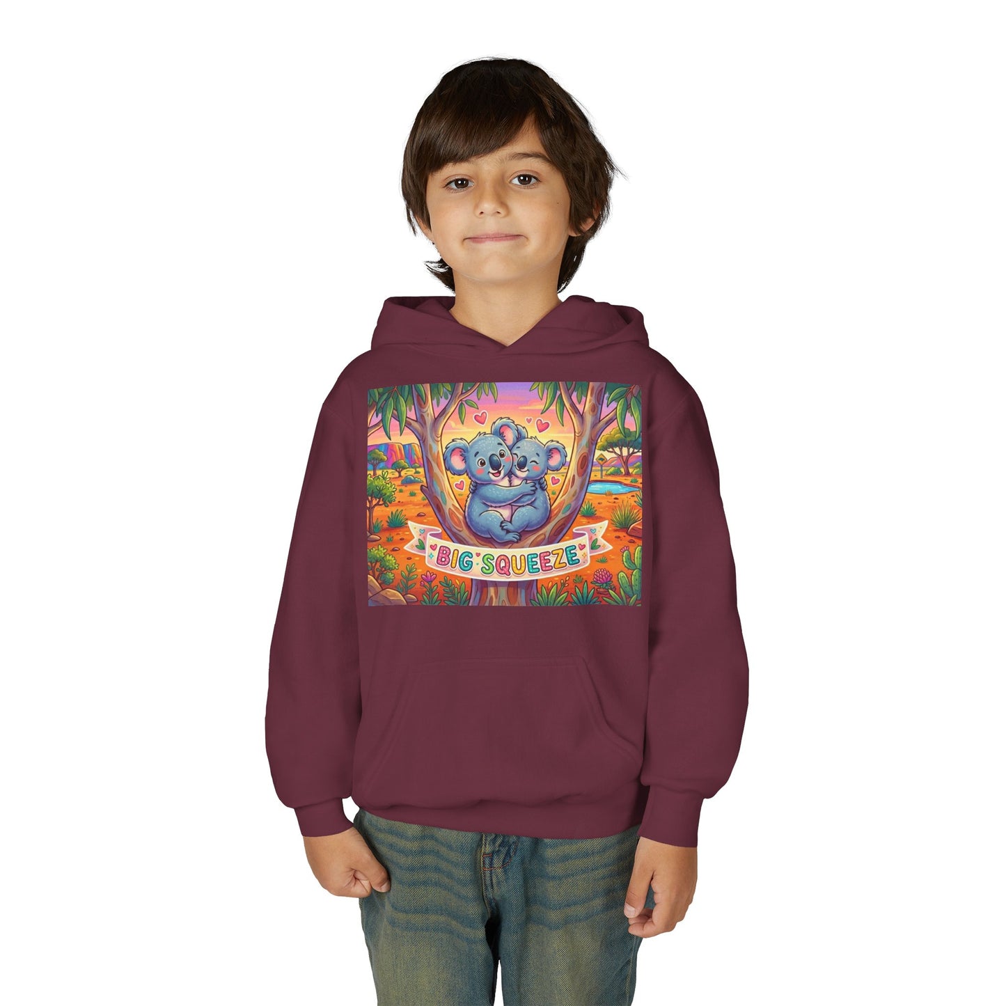 Big Squeeze Koala Youth Heavy Blend Hooded Sweatshirt