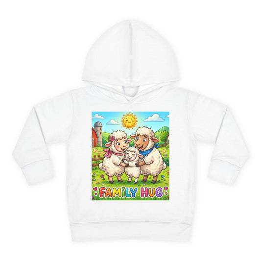 Family Hug Lamb Toddler Pullover Fleece Hoodie