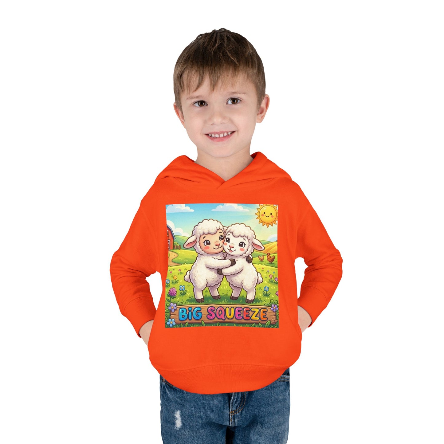 Big Squeeze Lamb Toddler Pullover Fleece Hoodie