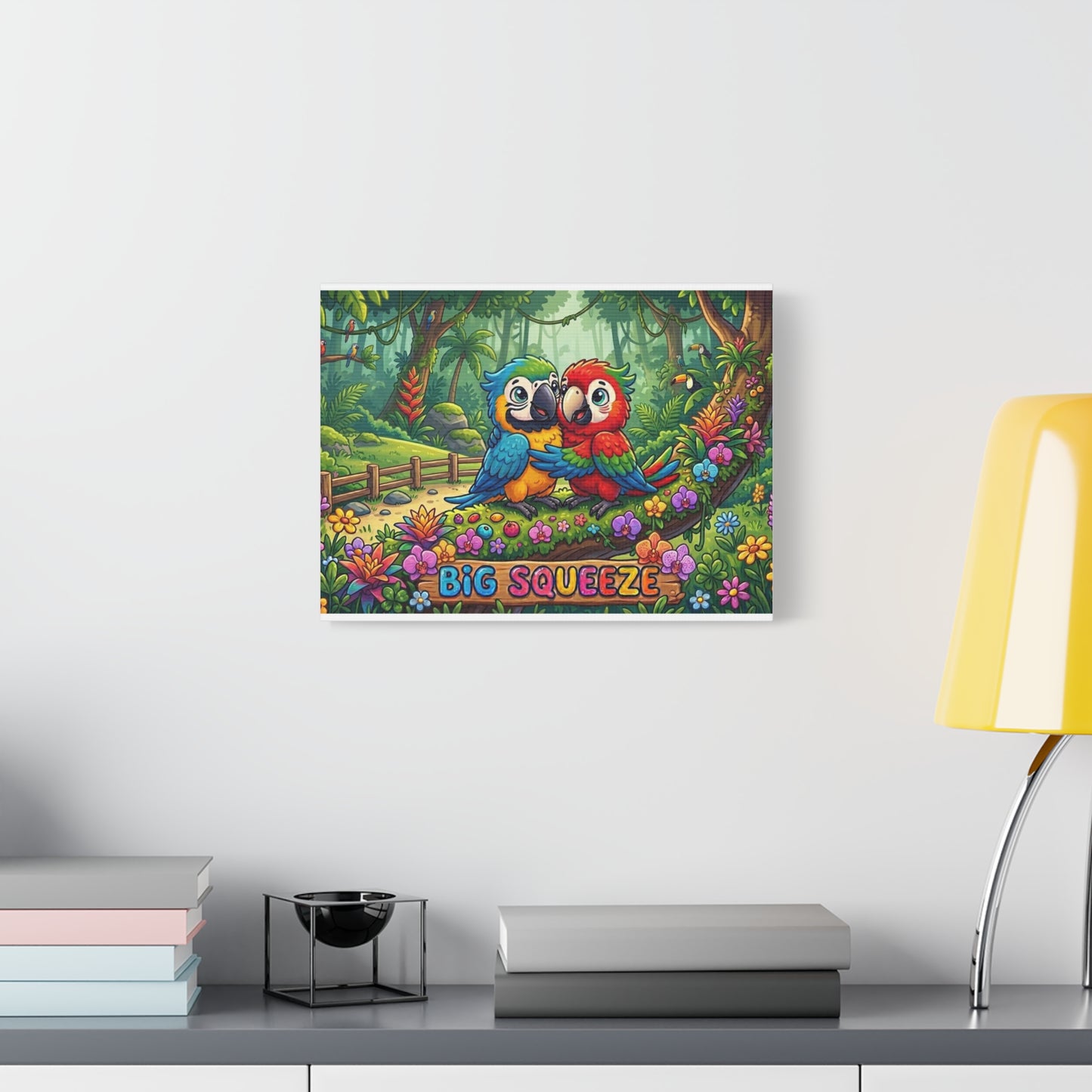 Big Squeeze Macaw Classic Canvas